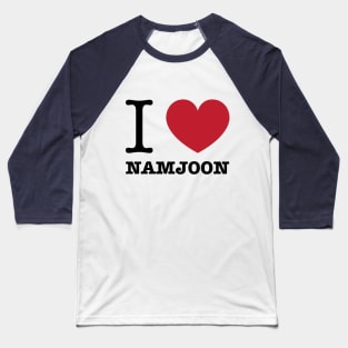 I love BTS Namjoon typography Morcaworks Baseball T-Shirt